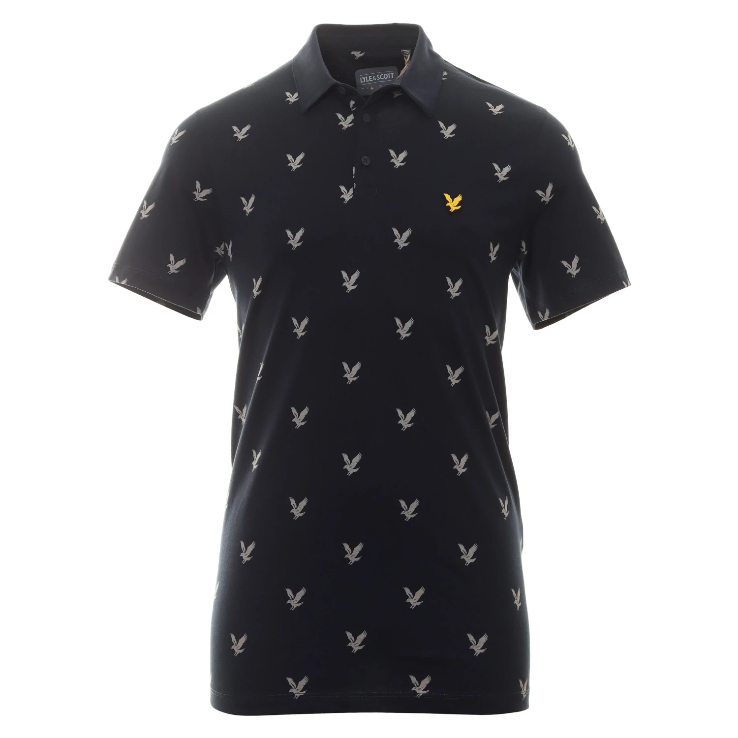Lyle & Scott Golf Eagle Print Polo Shirt 1 Lyle & Scott Golf Eagle Print Polo Shirt