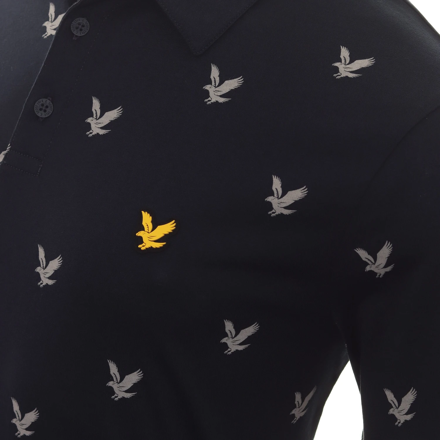 Lyle & Scott Golf Eagle Print Polo Shirt 3 Lyle & Scott Golf Eagle Print Polo Shirt - Image 3