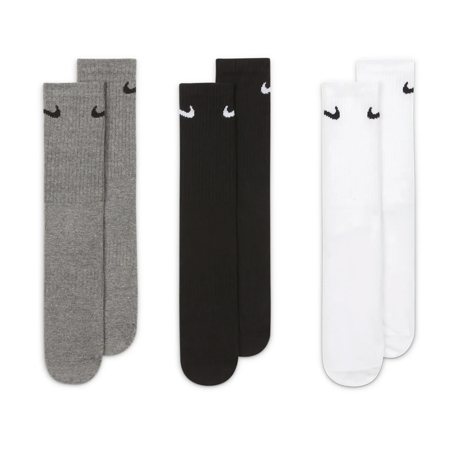 Nike Golf Everyday Lightweight Crew Socks - 3 Pair 2 Nike Golf Everyday Lightweight Crew Socks - 3 Pair - Image 2