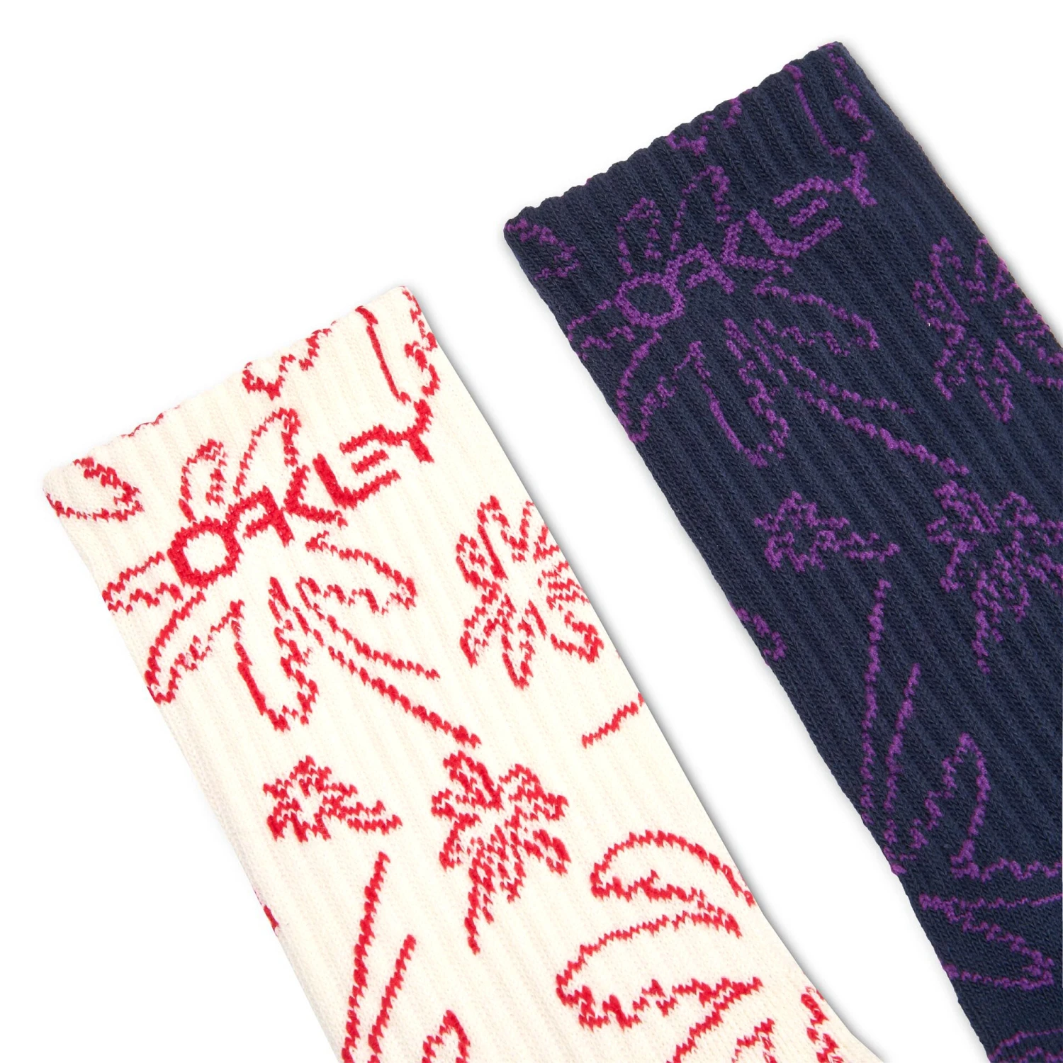 Oakley B1B Deco Palms Crew Socks 2 Oakley B1B Deco Palms Crew Socks - Image 2