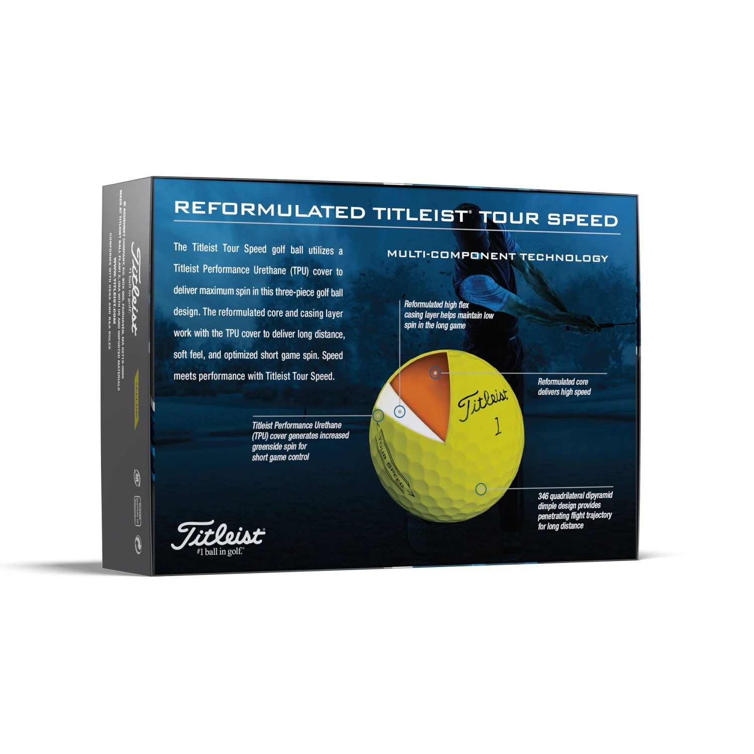 Titleist Tour Speed 2022 Golf Balls 2 Titleist Tour Speed 2022 Golf Balls - Image 2